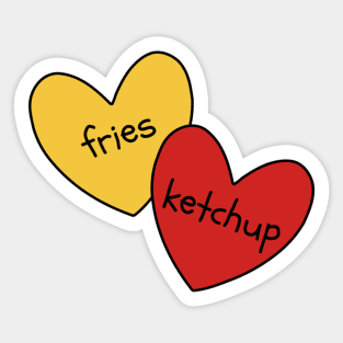 Fries and Ketchup Sticker